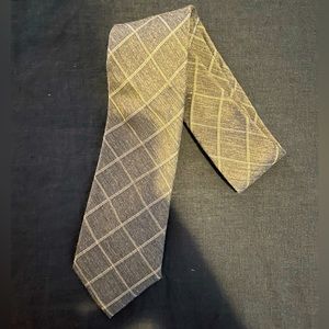 Michael Michael Kors Men’s Grey Plaid Necktie